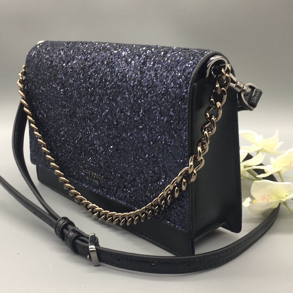 Kate Spade Convertible Crossbody Cameron Glitter - Picture 1 of 8